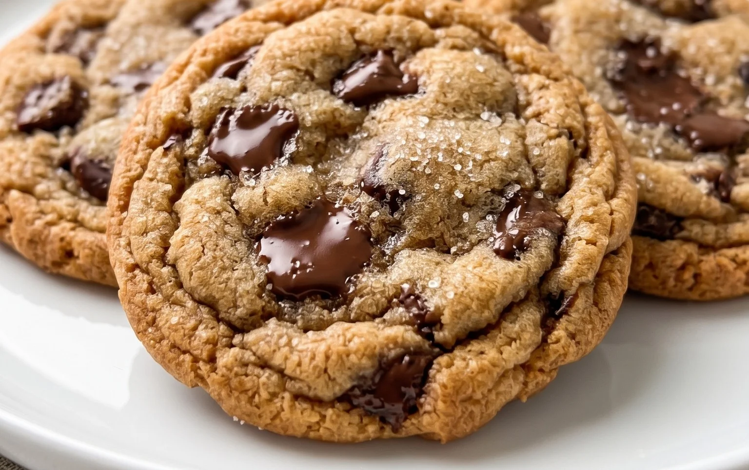 Crispy and Chewy Chocolate Chip Cookies