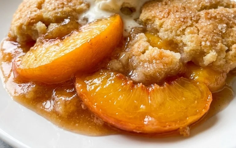 The Easiest Southern Peach Cobbler