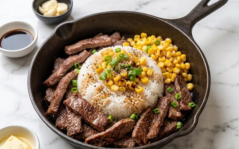 Beef Pepper Rice Bowl is a delicious meal option.