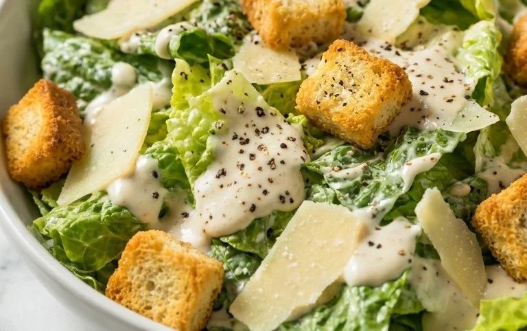 Caesar Salad Dressing (Classic, Creamy & 5 Minutes) 🥗