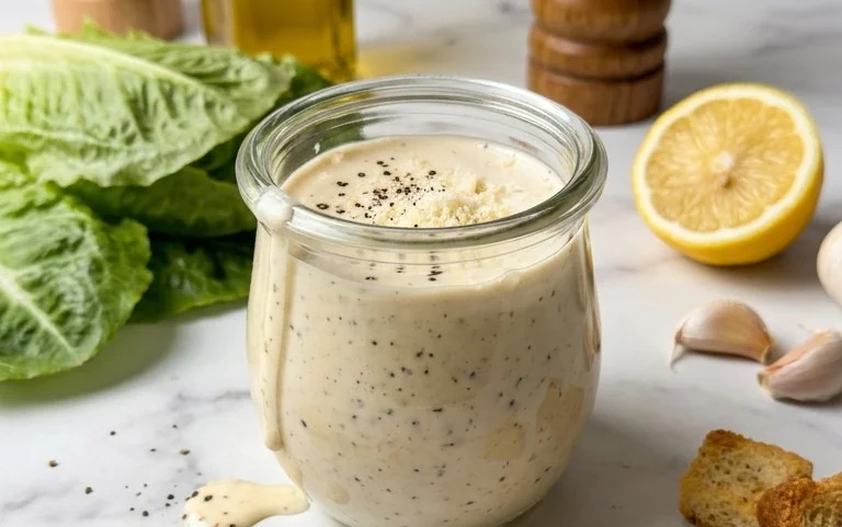 Caesar Salad Dressing (Classic, Creamy & 5 Minutes) 🥗