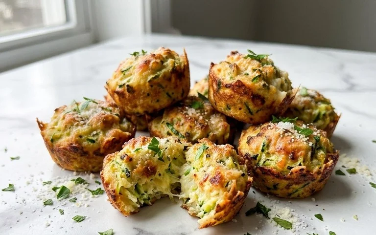 Zucchini Garlic Bites