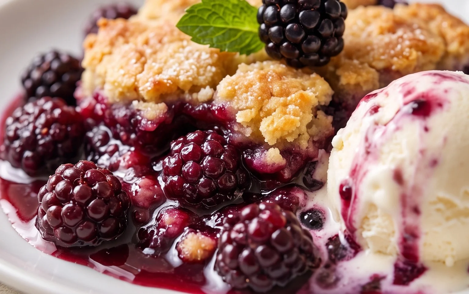 The Pioneer Women's Blackberry Cobbler