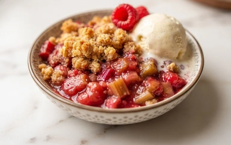 Easy Rhubarb Crisp