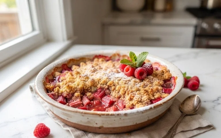 Easy Rhubarb Crisp