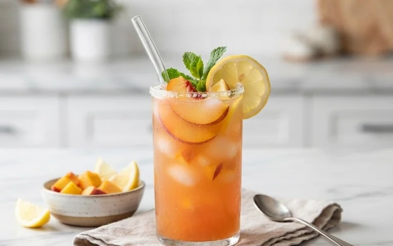 Refreshing Peach Lemonade