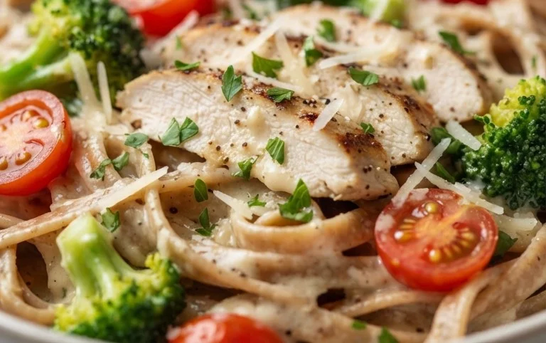 Low Calorie Chicken Alfredo