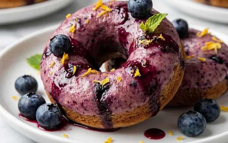 Blueberry Cake Donuts