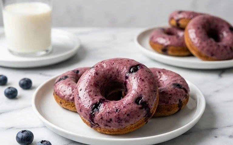 Blueberry Cake Donuts