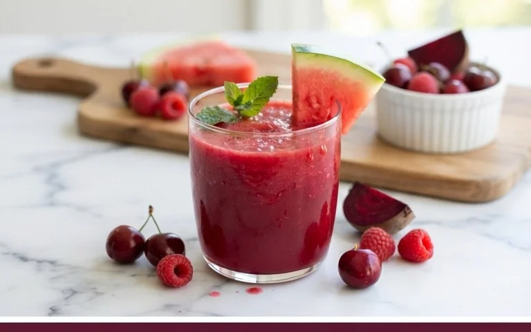Watermelon Cherry Berry Beet Juice