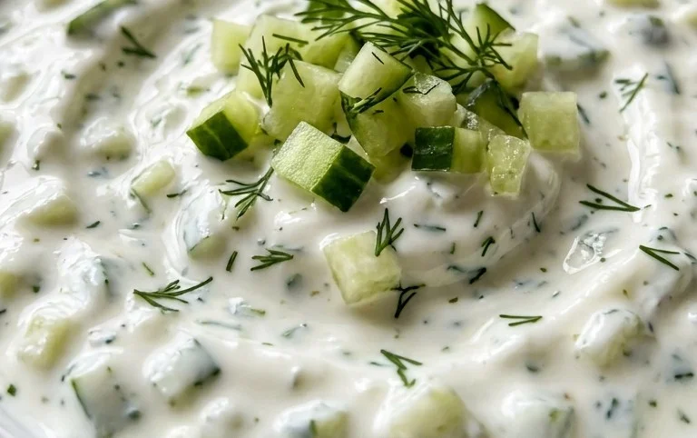 Cucumber Dip with Sour Cream and Dill