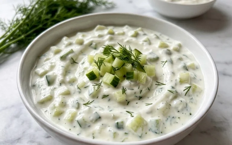 Cucumber Dip with Sour Cream and Dill