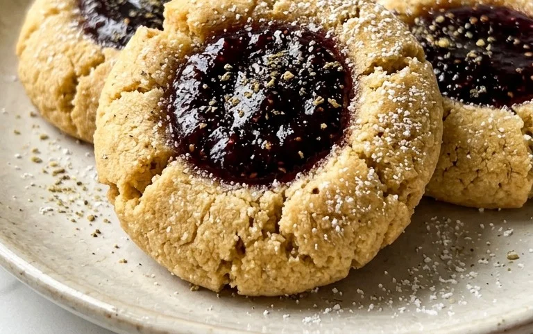 Cardamom Fig Thumbprint Cookies