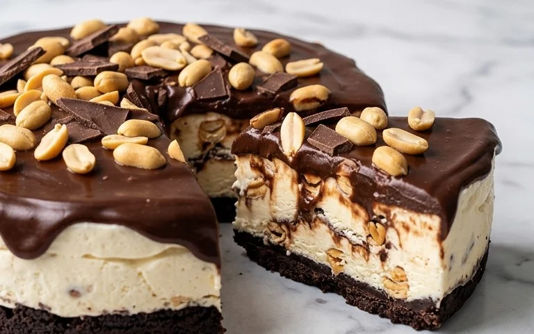 Buster Bar Ice Cream Cake
