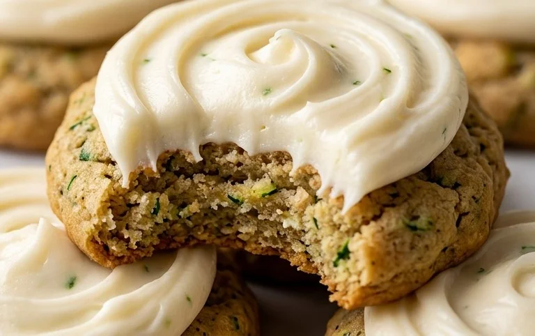 Zucchini Cookies with Cream Cheese Frosting