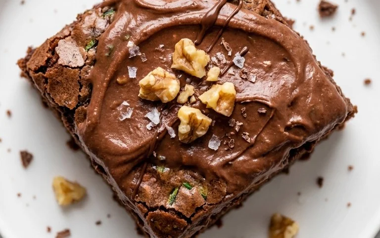 Zucchini Brownies with 1 minute Frosting!