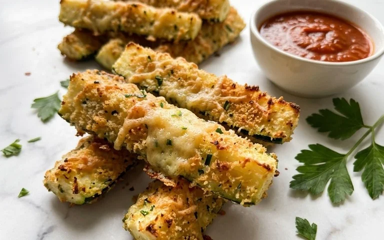 Parmesan Crusted Zucchini Sticks