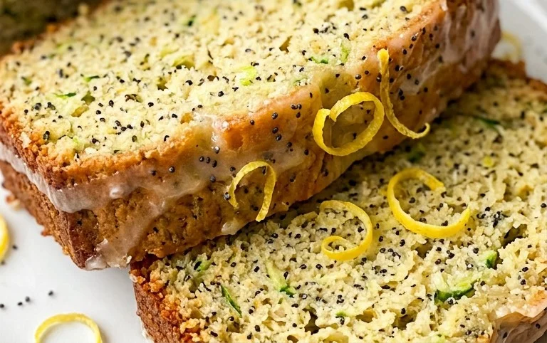 Easy Lemon Poppy Seed Zucchini Bread