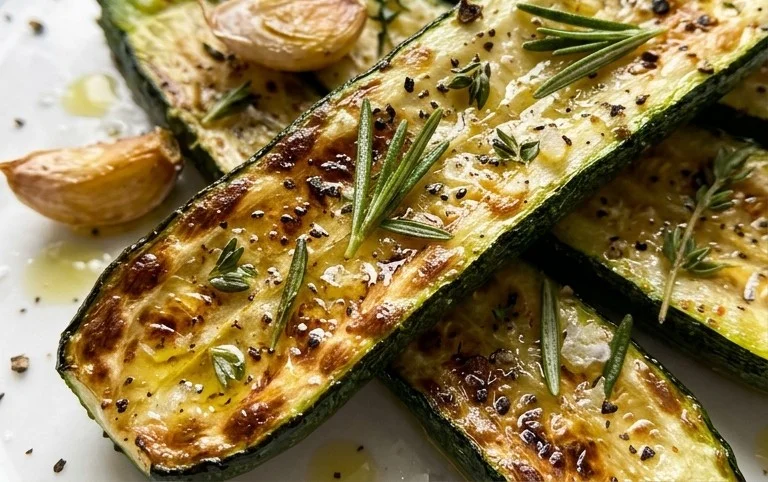 Simple Herb-Infused Roasted Zucchini Recipe