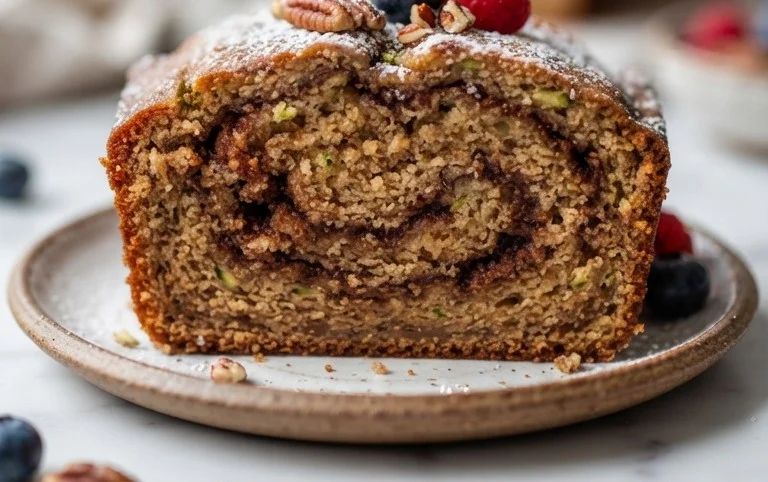 Moist and Delicious Cinnamon Swirl Zucchini Bread