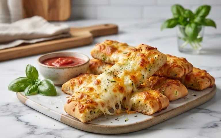 Cheesy Zucchini Breadsticks