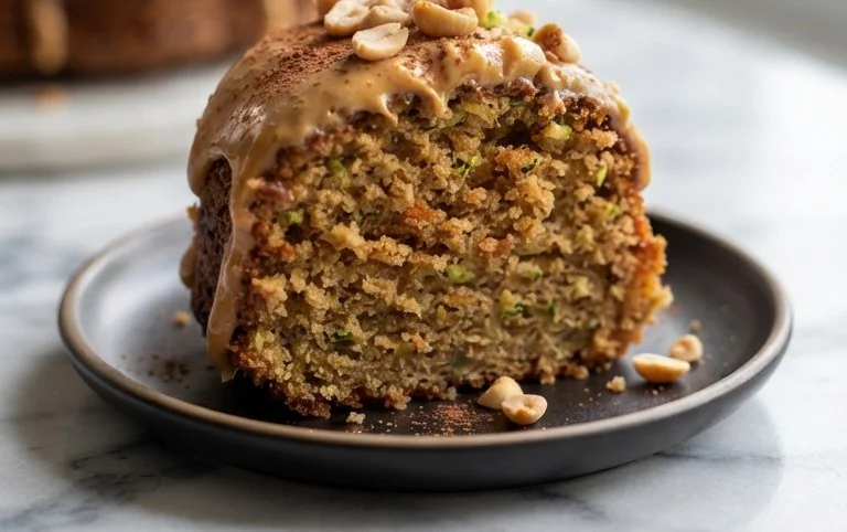 Moist Peanut Butter Zucchini Cake Recipe