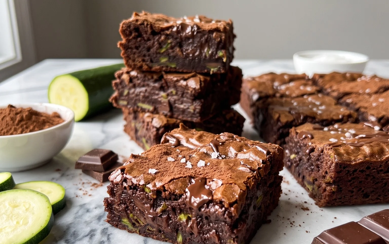 Zucchini Brownies (gluten-free, dairy-free options)