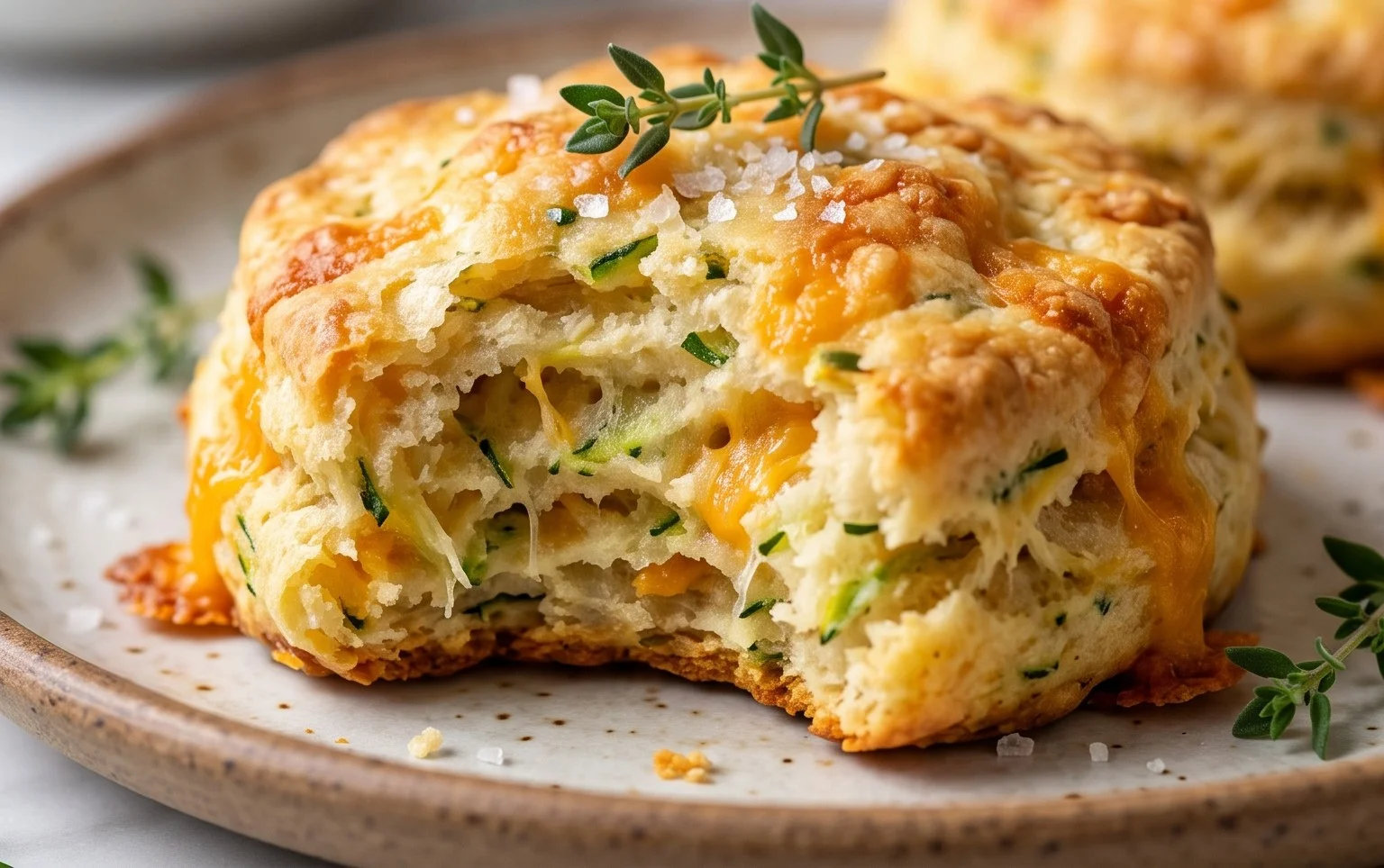 Zucchini Cheddar Biscuits