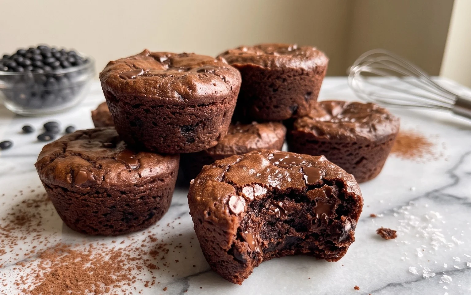 Chocolate Black Bean Brownie Bites