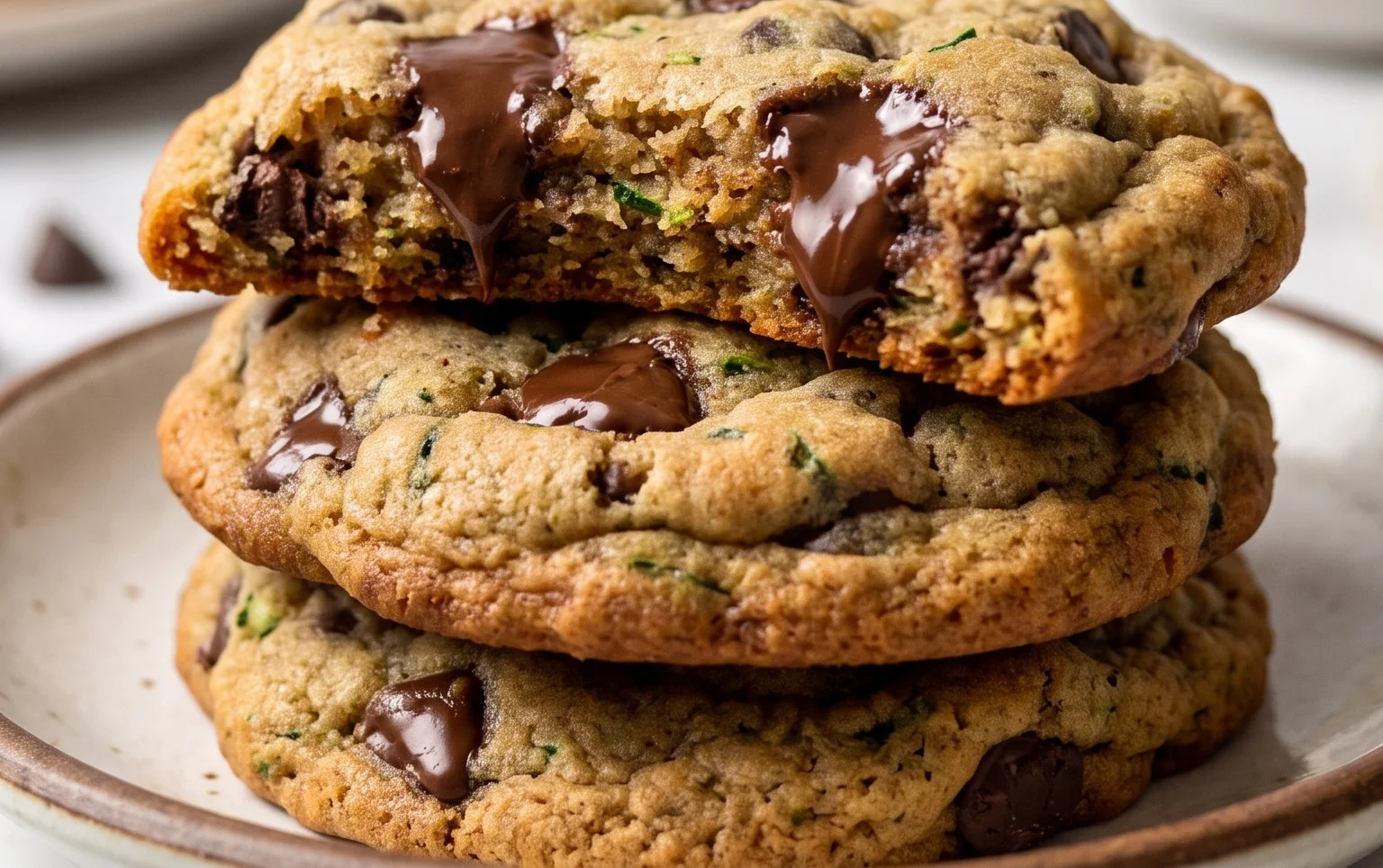 Soft Zucchini Cookies with Chocolate Chips