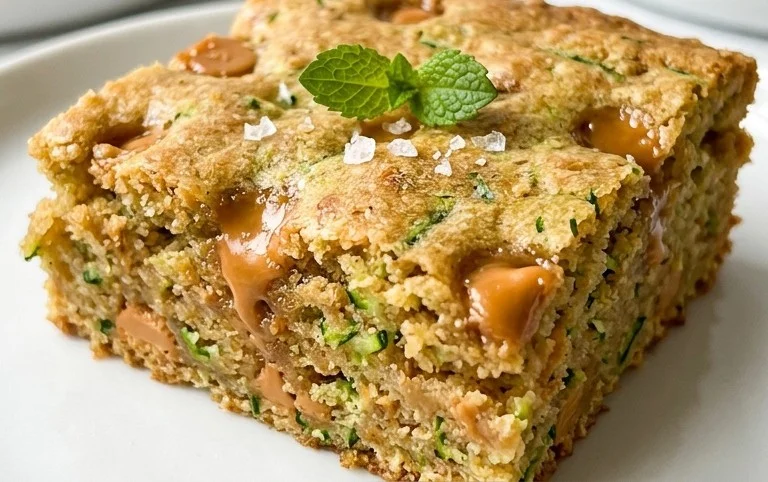 Chewy Butterscotch Zucchini Blondies