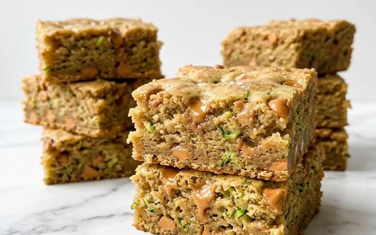Chewy Butterscotch Zucchini Blondies